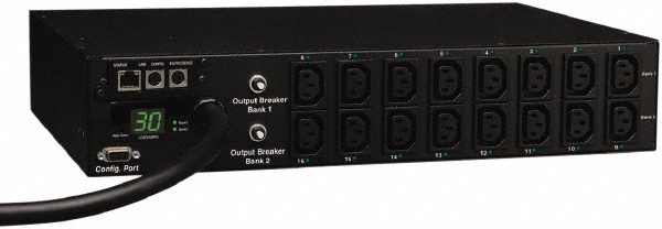 Tripp-Lite 16 Outlets, 208/240 Volts, 30 Amps, 10' Cord, Power Outlet Strip - PDUMH30HVNET