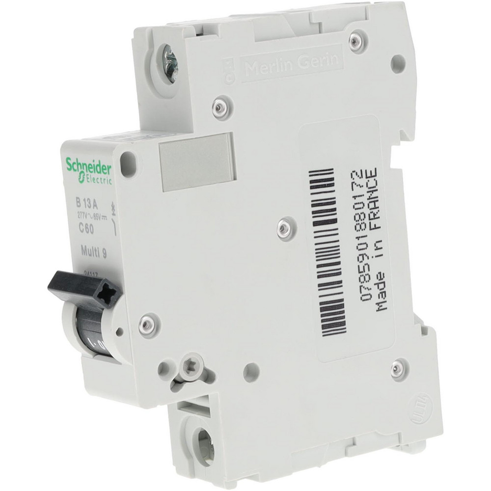 Schneider Electric 13 Amp, 277 V, 1 Pole, DIN Rail Mount Miniature Circuit Breaker - MG24117