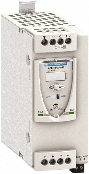 Sola/Hevi-Duty 100 Watt, 4.20 Amp, 132 VAC, 264 VAC, 375 VDC Input, 24 to 28 VDC Output, DIN Rail Power Supply - SDP4-24-100RT