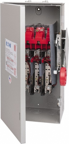 Eaton Cutler-Hammer Safety Switch: NEMA 3R, 60 Amp, Fused - DH362NRK