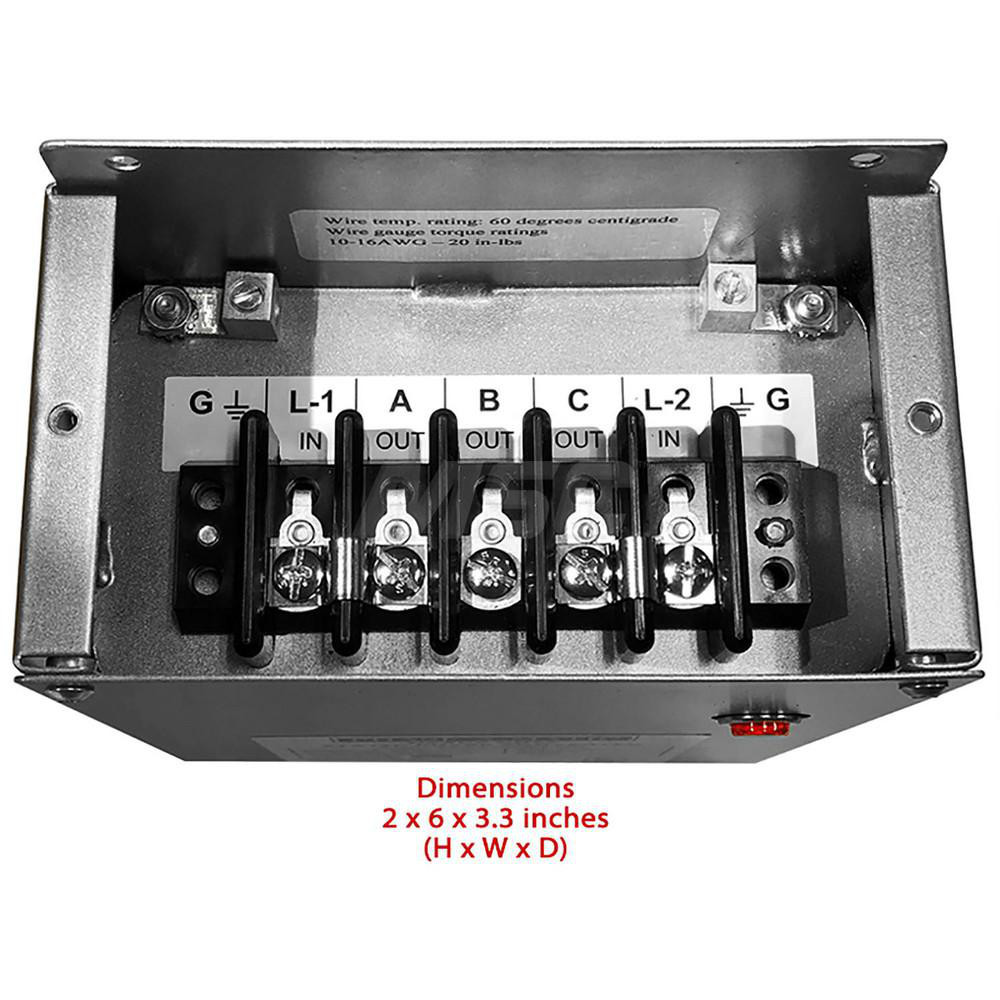 Phase-A-Matic Static Phase converter. Single phase to 3 phase. Horse power range 1/3HP to  3/4HP HEAVY DUTY - UL-100HD