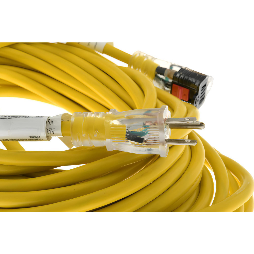 Value Collection 50', 14/3 Gauge/Conductors, Yellow Outdoor Extension Cord - ECPL 511730
