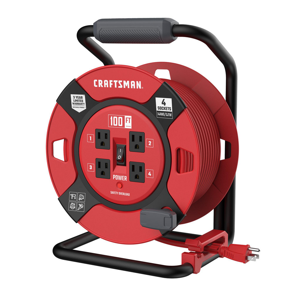Conductix Cord & Cable Reel: 16 AWG, 25' Long, Bare End - 121160302511