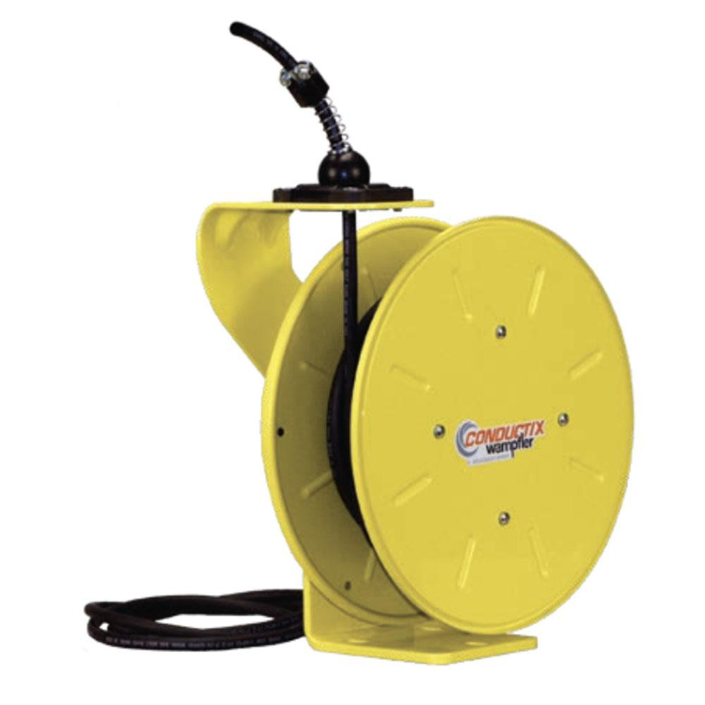 Conductix Cord & Cable Reel: 16 AWG, 25' Long, Bare End - 121160302511