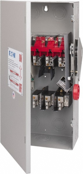 Square D Safety Switch: NEMA 12, 3, 3R, 4, 4X & 5, 100 Amp, Fused - H363DSWA