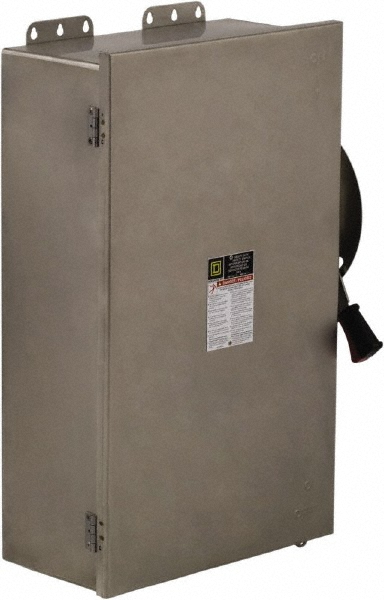 Square D Safety Switch: NEMA 12, 3, 3R, 4 & 4X, 30 Amp, 600VAC - HU661DS