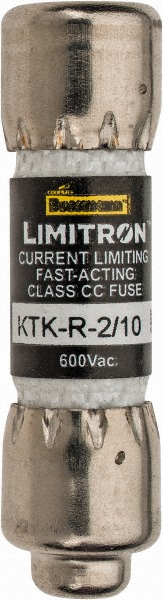 Cooper Bussmann General Purpose Fuse: Fast-Acting, CC, 600 V, 0.20 A - KTK-R-2/10