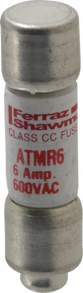 Cooper Bussmann General Purpose Fuse: Fast-Acting, T, 300 V, 6.00 A - JJN-6