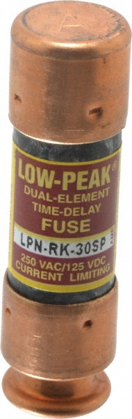 Cooper Bussmann General Purpose Fuse: Time Delay, RK1, 30.00 A - LPN-RK-30SP