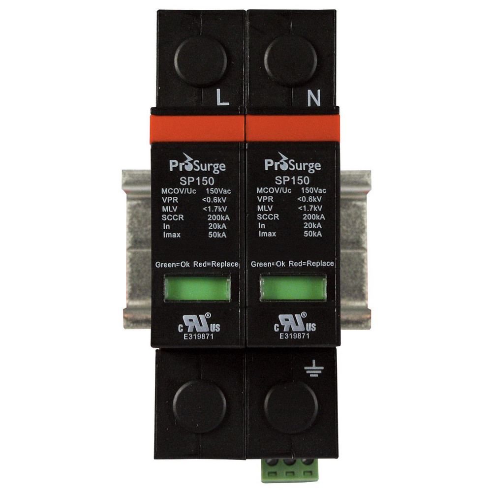 Cooper Bussmann 1 Pole, 1 Phase, 74mm Long x 24mm Wide x Hardwired Surge Protector - BSPD5BNCSI