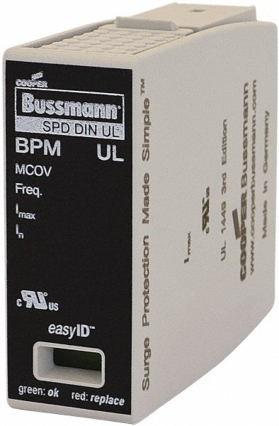Cooper Bussmann 1 Pole, 1 Phase, 74mm Long x 24mm Wide x Hardwired Surge Protector - BSPD5BNCSI