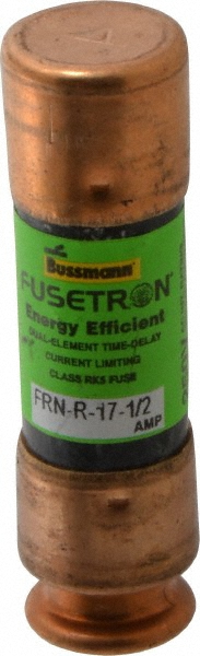 Cooper Bussmann General Purpose Fuse: Time Delay, RK5, 17.50 A - FRN-R-17-1/2