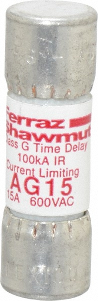 Ferraz Shawmut General Purpose Fuse: Time Delay, G, 600 V, 8.00 A - AG8