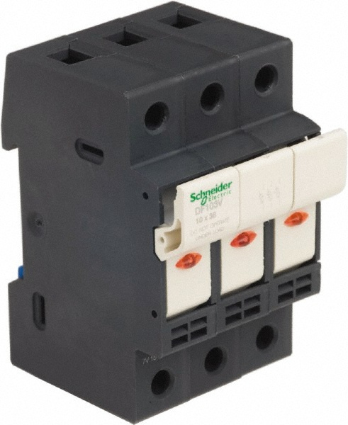 Schneider Electric 3 Pole, 600 Volt, 32 Amp, DIN Rail Mount Fuse Holder - DF103V