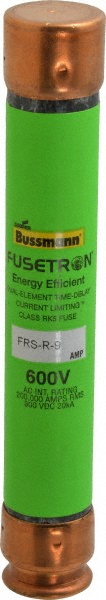 Cooper Bussmann General Purpose Fuse: Time Delay, RK5, 9.00 A - FRS-R-9ID