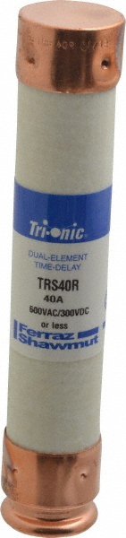 Cooper Bussmann General Purpose Fuse: Time Delay, RK1, 40.00 A - LPS-RK-40SP