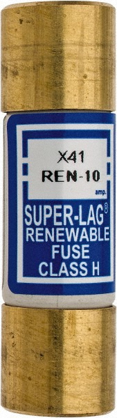 Cooper Bussmann Renewable Fuse: Time Delay, H, 250 V, 10.00 A - REN-10