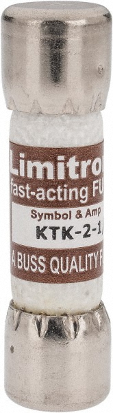 Cooper Bussmann General Purpose Fuse: Fast-Acting, 600 V, 2.50 A - KTK-2-1/2
