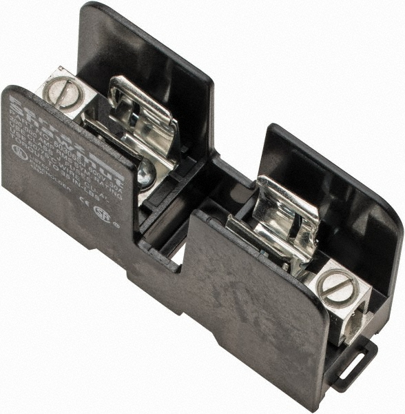 Ferraz Shawmut 2 Pole, 14 to 2 AWG, 600 VAC/VDC, 30 Amp, DIN Rail Mount, Screw Mount Fuse Block - 60307J