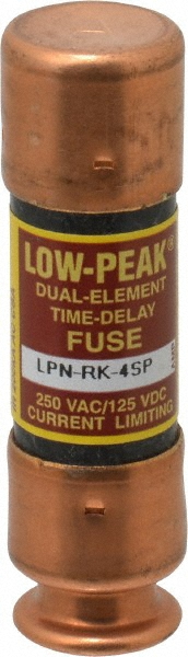 Cooper Bussmann General Purpose Fuse: Time Delay, RK1, 1.13 A - LPS-RK-1-1/8SP