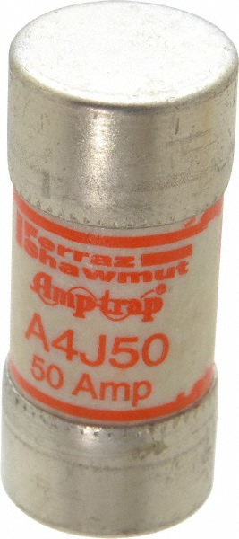 Ferraz Shawmut General Purpose Fuse: Fast-Acting, J, 50.00 A - A4J50
