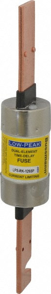 Ferraz Shawmut General Purpose Fuse: Time Delay, RK1, 125.00 A - A6D125R
