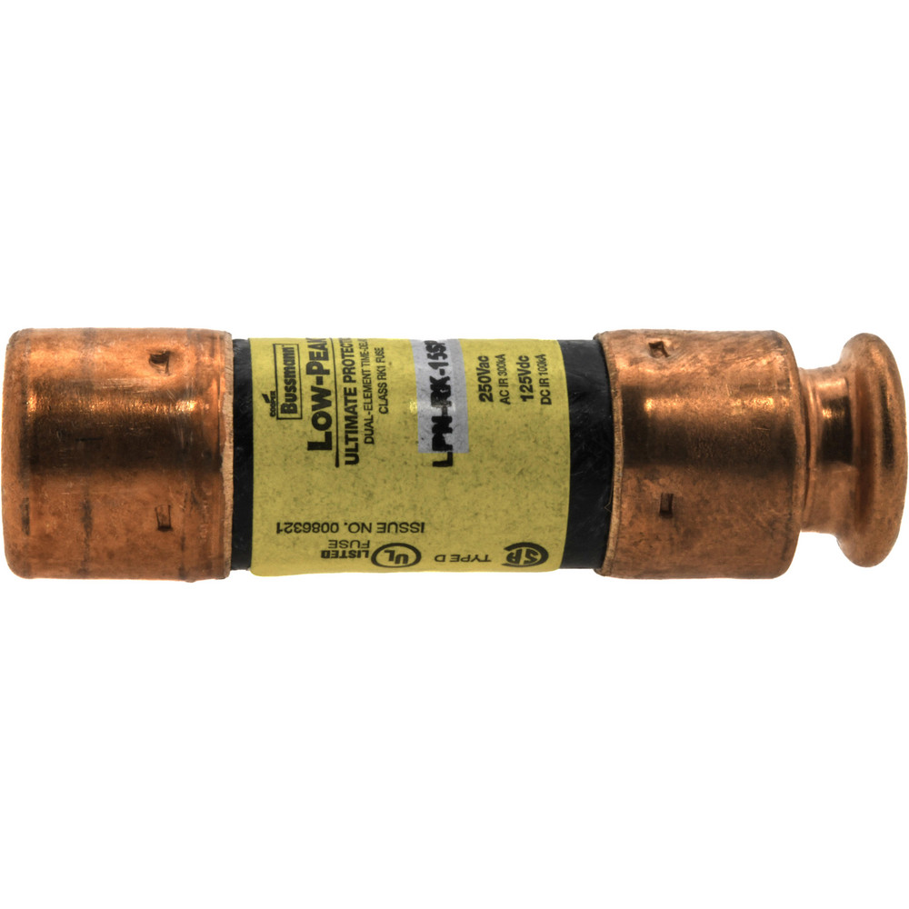 Cooper Bussmann General Purpose Fuse: Time Delay, RK1, 15.00 A - LPN-RK-15SP