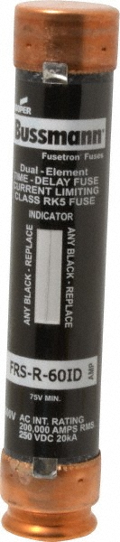 Cooper Bussmann General Purpose Fuse: Time Delay, RK1, 60.00 A - LPS-RK-60SPI