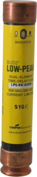 Cooper Bussmann General Purpose Fuse: Time Delay, RK1, 60.00 A - LPS-RK-60SPI