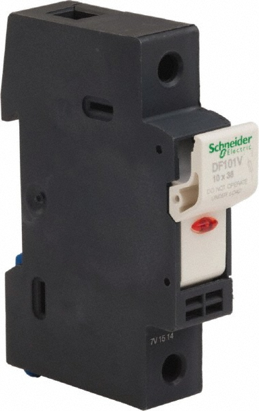 Schneider Electric 1 Pole, 600 Volt, 32 Amp, DIN Rail Mount Fuse Holder - DF101V