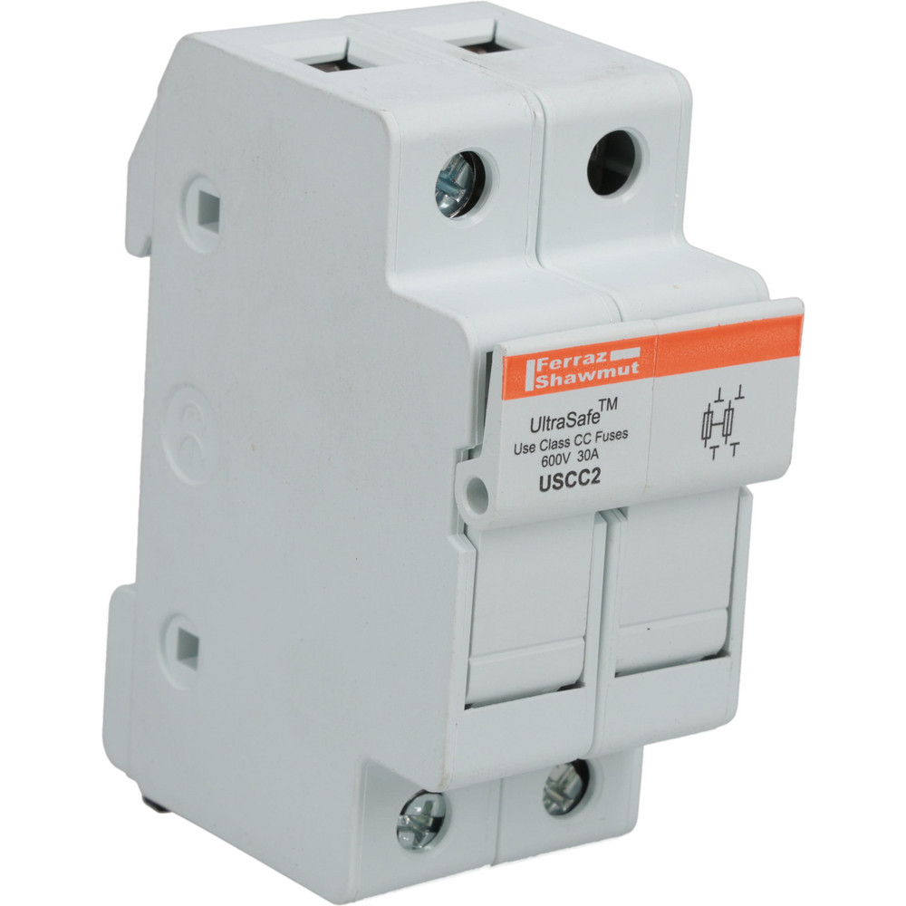Ferraz Shawmut 4 Pole, 1000 VDC and 800 VAC, 30 Amp, DIN Rail Mount Fuse Holder - USM4I