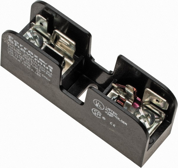 Ferraz Shawmut 3 Pole, 14 to 6 AWG, 600 VAC/VDC, 30 Amp, DIN Rail Mount, Screw Mount Fuse Block - 30353