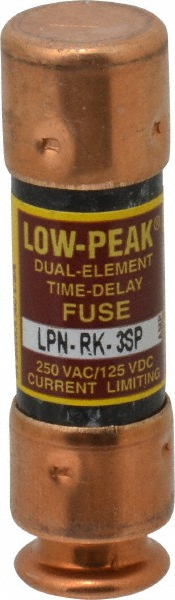 Cooper Bussmann General Purpose Fuse: Time Delay, RK1, 3.00 A - LPN-RK-3SP