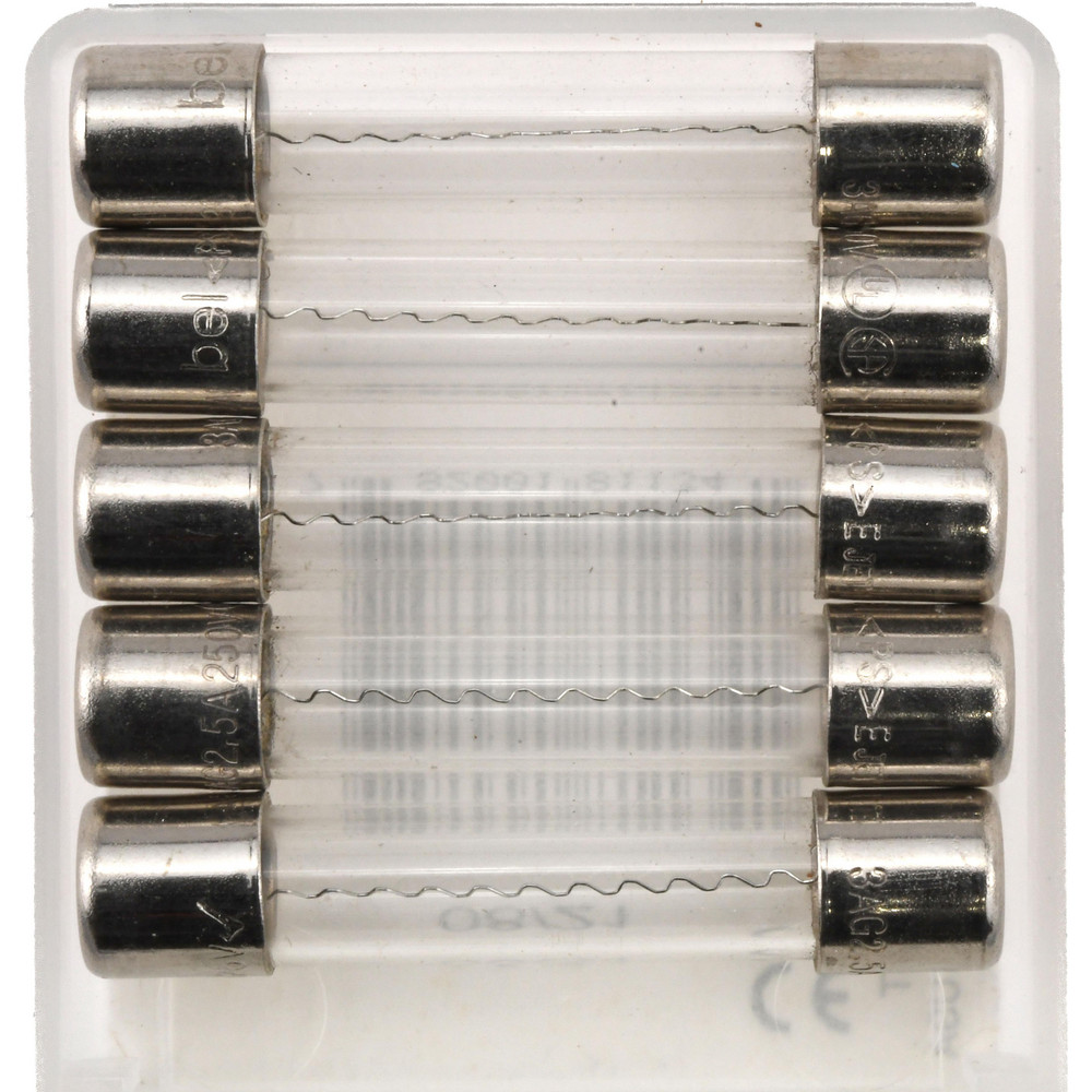 Ferraz Shawmut Mini Fuse: Fast-Acting, 250 V, 2.50 A - GGX2-1/2-MSC