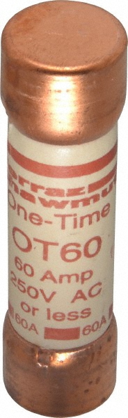 Ferraz Shawmut General Purpose Fuse: Time Delay, RK5, 60.00 A - TR60R