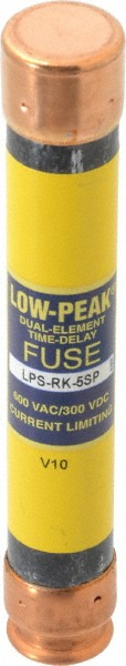 Cooper Bussmann General Purpose Fuse: Time Delay, RK1, 5.00 A - LPS-RK-5SP
