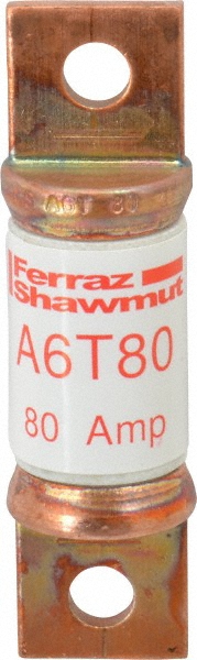 Ferraz Shawmut General Purpose Fuse: Fast-Acting, T, 80.00 A - A3T80