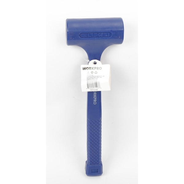 Prime-Line WORKPRO W041050 1-1/2 lb. Dead Blow Hammer, Molded PVC Case over Inner Steel Single Pack - W041050