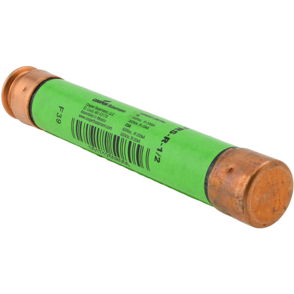 Cooper Bussmann General Purpose Fuse: Time Delay, RK5, 0.50 A - FRS-R-1/2