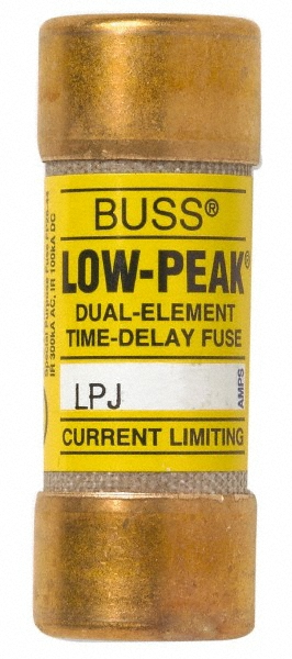 Cooper Bussmann General Purpose Fuse: Time Delay, J, 1.60 A - LPJ-1-6/10SP