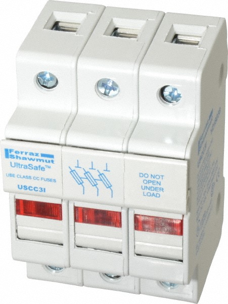 Schneider Electric 1 Pole, 600 Volt, 30 Amp, DIN Rail Mount Fuse Holder - DFCC1V
