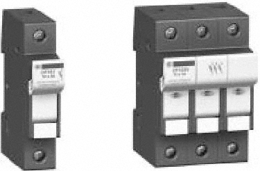 Schneider Electric 1 Pole, 600 Volt, 30 Amp, DIN Rail Mount Fuse Holder - DFCC1V