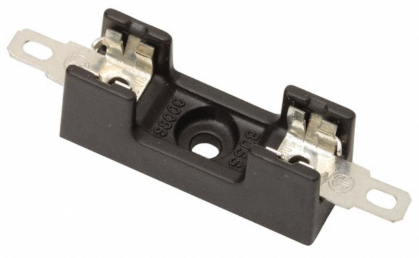 Cooper Bussmann 3 Pole, 300 VAC/VDC, 30 Amp, Bolt-in Fuse Block - S-8202-3-R