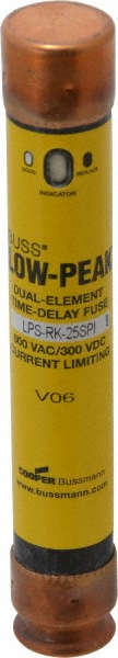 Cooper Bussmann General Purpose Fuse: Time Delay, RK1, 25.00 A - LPS-RK-25SPI