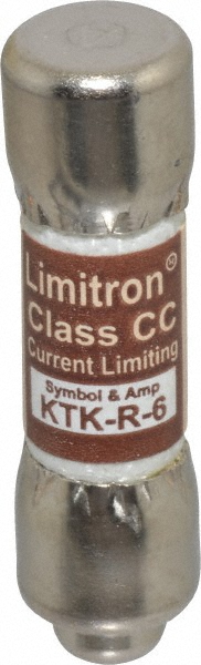 Cooper Bussmann General Purpose Fuse: Fast-Acting, 600 V, 6.00 A - KTK-6