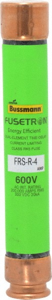 Cooper Bussmann General Purpose Fuse: Time Delay, RK5, 4.00 A - FRS-R-4
