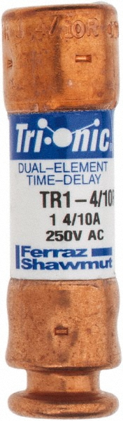 Ferraz Shawmut General Purpose Fuse: Time Delay, RK5, 1.40 A - TR1-4/10R