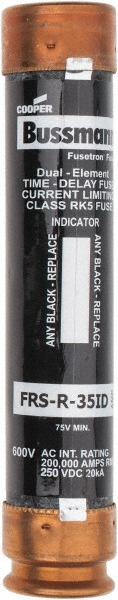 Cooper Bussmann General Purpose Fuse: Time Delay, RK1, 45.00 A - LPS-RK-45SP