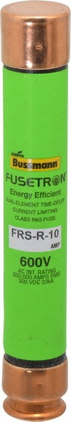 Cooper Bussmann General Purpose Fuse: Time Delay, RK5, 7.50 A - FRS-R-7-1/2ID