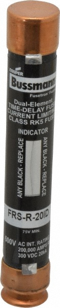 Cooper Bussmann General Purpose Fuse: Time Delay, RK5, 20.00 A - FRS-R-20ID